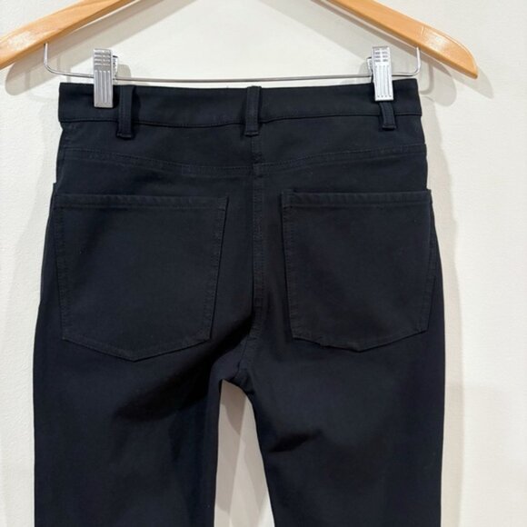 Theory Black Slim Bootcut Pants Size 00 – Workwear Trousers Minimalist Chic - Picture 4 of 10